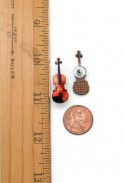 Violin Stud Earrings